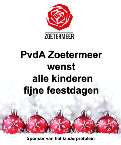 PvdA Zoetermeer sponsort Kinderpretplein 2017