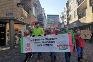 Woonprotest PvdA en GroenLinks